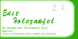 edit holczapfel business card